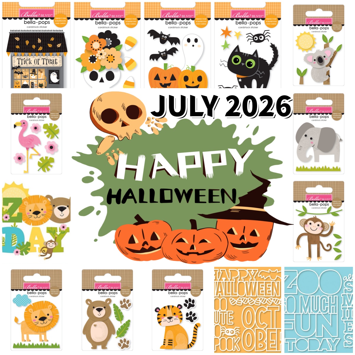 Wedding Zoo - ハロウィン動物園の日ゴーストメタルカッティングダイ DIY スクラップブッククラフトデコレーション用 グリーティングカードエンボス加工テンプレート 2026 年