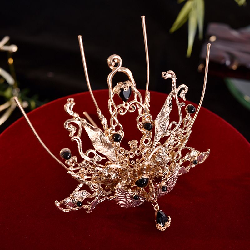 ‌ 古代の鳳凰王冠 ‌   帽子 結婚式 花嫁 ヘアアクセサ - Wedding Supply Store のレビューと価格